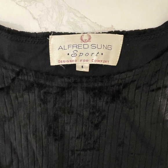 ▪️Alfred Sung Velvet Bodysuit ▪️ - Picture 3 of 4